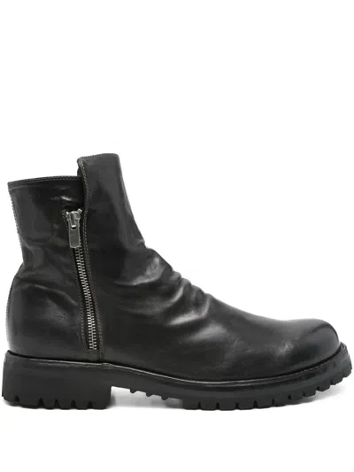 Officine Creative Ikonic 004 Side-zip Calf-leather Boots In Black