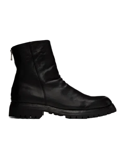 Officine Creative Ikonic 006 Zipper Boots In Black