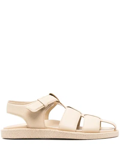 Officine Creative Inner Caged Leather Sandals In Neutrals
