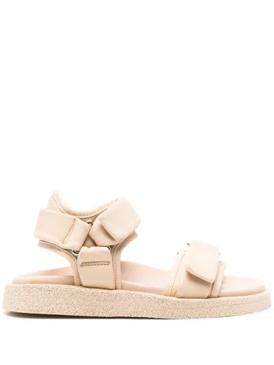 Officine Creative Inner Touch-strap Leather Sandals In Neutrals