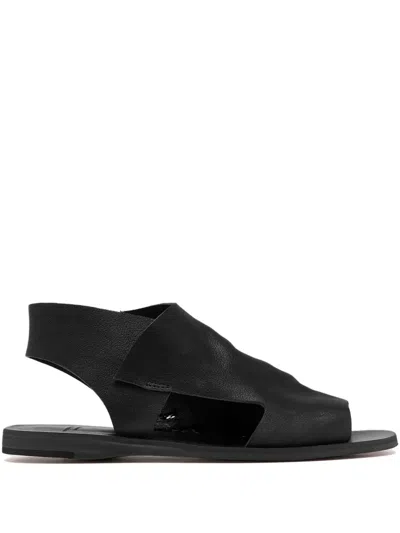 Officine Creative Itaca Leather Sandals In Black