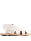 Officine Creative Itaca 70mm Leather Sandals In Neutrals