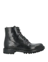 OFFICINE CREATIVE ITALIA OFFICINE CREATIVE ITALIA MAN ANKLE BOOTS BLACK SIZE 8 LEATHER