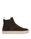 Officine Creative Italia Man Ankle Boots Dark Brown Size 6 Leather