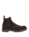 Officine Creative Italia Man Ankle Boots Dark Brown Size 9 Leather