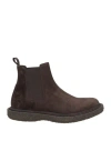 Officine Creative Italia Man Ankle Boots Dark Brown Size 9 Soft Leather