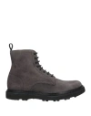 Officine Creative Italia Man Ankle Boots Charcoal Size 8 Soft Leather In Grey