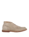 Officine Creative Italia Man Ankle Boots Taupe Size 9 Soft Leather In Grey