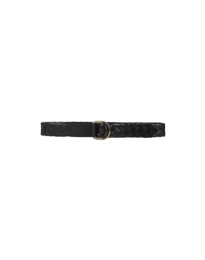 Officine Creative Italia Man Belt Black Size 39.5 Soft Leather In Black