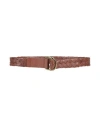 Officine Creative Italia Man Belt Tan Size 38 Soft Leather In Brown