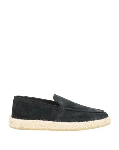 Officine Creative Italia Man Espadrilles Black Size 7 Leather