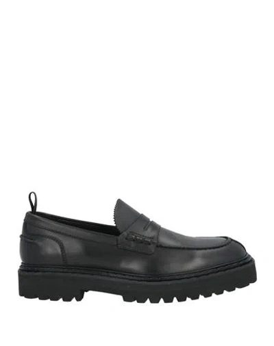 Officine Creative Italia Man Loafers Black Size 10 Leather