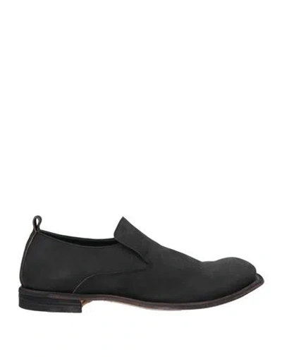 Officine Creative Italia Man Loafers Black Size 7 Leather