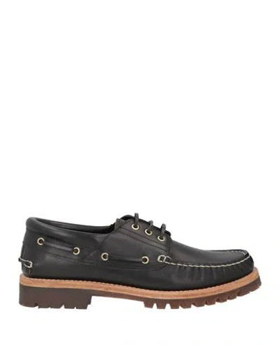 Officine Creative Italia Man Loafers Black Size 7 Leather