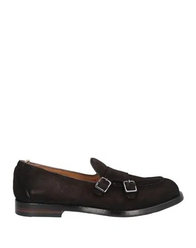 Officine Creative Italia Man Loafers Dark Brown Size 9 Leather