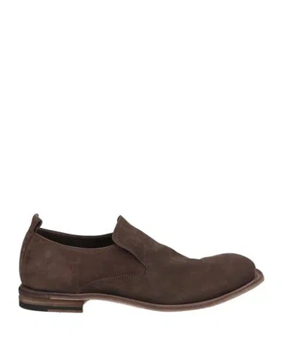 Officine Creative Italia Man Loafers Dark Brown Size 9 Leather