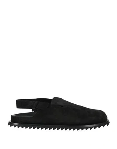 Officine Creative Italia Man Mules & Clogs Black Size 9 Leather