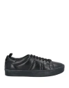Officine Creative Italia Man Sneakers Black Size 9 Leather In Black