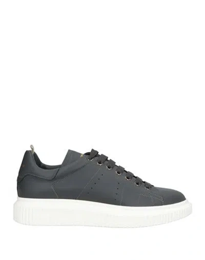 Officine Creative Italia Man Sneakers Slate Blue Size 9 Leather