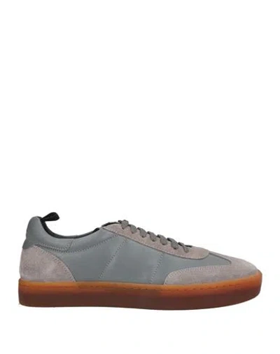 Officine Creative Italia Man Sneakers Taupe Size 9 Leather In Gray