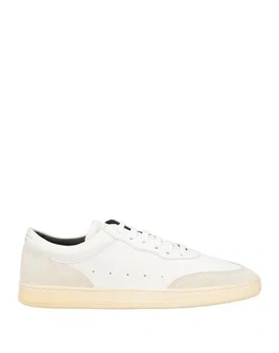 Officine Creative Italia Man Sneakers White Size 8 Lambskin