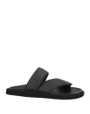 Officine Creative Italia Man Thong Sandal Black Size 9 Soft Leather