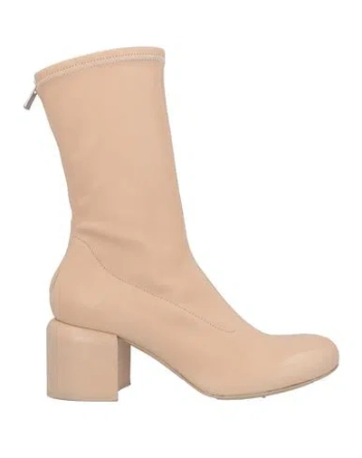 Officine Creative Italia Woman Ankle Boots Beige Size 7 Leather