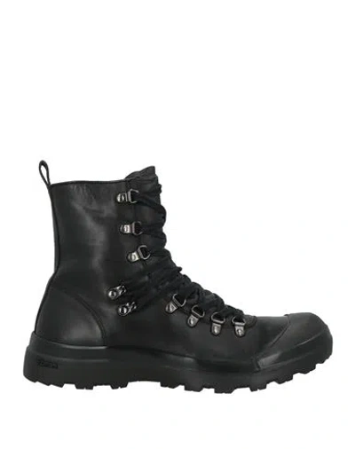 Officine Creative Italia Woman Ankle Boots Black Size 10 Leather