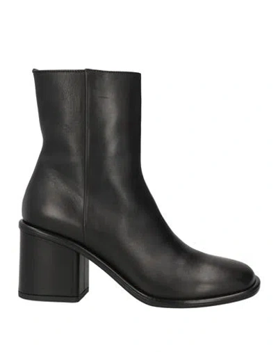 Officine Creative Italia Woman Ankle Boots Black Size 11 Leather