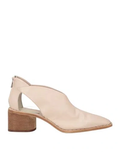 Officine Creative Italia Woman Ankle Boots Blush Size 10 Leather In Pink