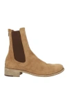 OFFICINE CREATIVE ITALIA OFFICINE CREATIVE ITALIA WOMAN ANKLE BOOTS CAMEL SIZE 9.5 LEATHER