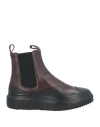Officine Creative Italia Woman Ankle Boots Dark Brown Size 10 Soft Leather