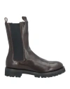 Officine Creative Italia Woman Ankle Boots Dark Brown Size 8 Soft Leather