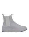 Officine Creative Italia Woman Ankle Boots Grey Size 11 Soft Leather