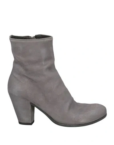 Officine Creative Italia Woman Ankle Boots Grey Size 7 Leather
