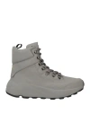 Officine Creative Italia Woman Ankle Boots Grey Size 8 Soft Leather