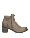 Officine Creative Italia Woman Ankle Boots Grey Size 8.5 Leather
