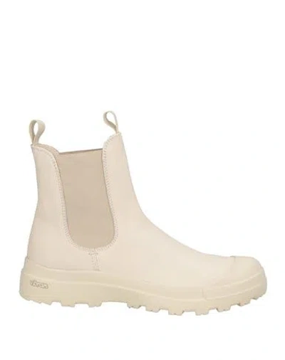Officine Creative Italia Woman Ankle Boots Ivory Size 6 Leather In Neutral
