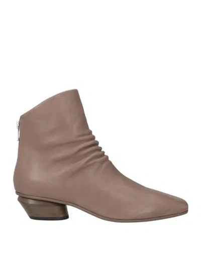 Officine Creative Italia Woman Ankle Boots Light Brown Size 7.5 Leather
