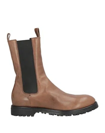 Officine Creative Italia Woman Ankle Boots Light Brown Size 9 Leather