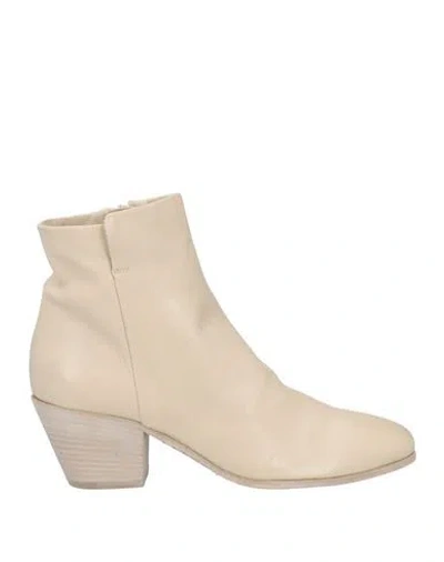 Officine Creative Italia Woman Ankle Boots Off White Size 7.5 Leather