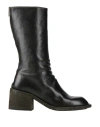 Officine Creative Italia Woman Boot Black Size 6 Leather In Black
