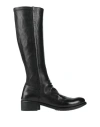 Officine Creative Italia Woman Boot Black Size 8 Leather In Black