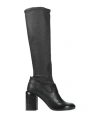 Officine Creative Italia Woman Boot Black Size 8 Leather In Black