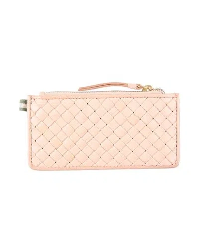 Officine Creative Italia Woman Cardholder Light Pink Size - Leather