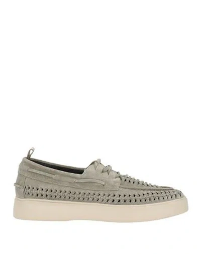 Officine Creative Italia Woman Lace-up Shoes Sage Green Size 7 Leather