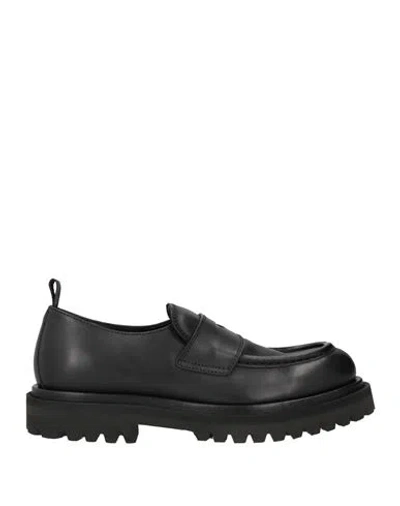 Officine Creative Italia Woman Loafers Black Size 8 Leather