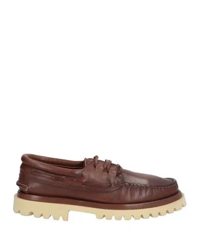Officine Creative Italia Woman Loafers Brown Size 7 Leather
