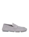 Officine Creative Italia Woman Loafers Grey Size 6 Leather In Grey