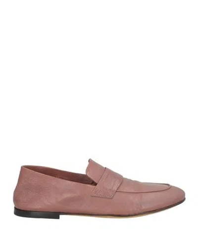 Officine Creative Italia Woman Loafers Light Brown Size 8 Leather In Beige